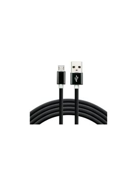Kabel przewód silikonowy USB - micro USB everActive CBS-1.5MB 150cm z obsługą szybkiego ładowania do 2,4A czarny