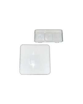 VIPLAST VP-30 Puszka Elektryczna IP55 Klik Natynkowa 12-Wlotowa 85x85x37 mm Biała 1szt
