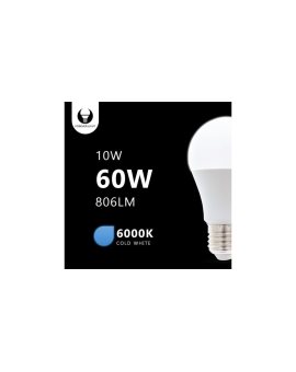 Żarówka LED E27 A60 10W 230V 6000K 806lm Forever Light RTV003457