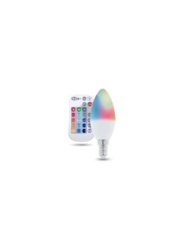 Żarówka LED E14 C37 RGB + White 5W + RC 250lm Forever Light