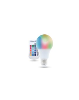 Żarówka LED E27 A60 RGB + White 9W + RC 720lm Forever Light
