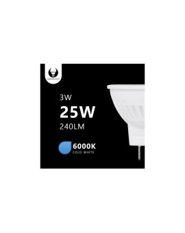 Żarówka LED G4 MR11 3W 12V 6000K 240lm Ceramiczna Forever Light