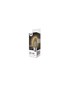 Żarówka LED Filament E27 C35 2W 230V 2700K 250lm COG przezroczysta Forever Light