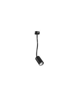 Kinkiet LED VARIOSA FLEXI GU10 BAZA 230V IP20 55x100x410MM CZARNY OKRĄGŁA