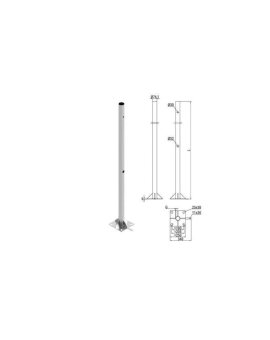 SKAM2/4 słup okrągły 4M rozstaw 185X185 - 205X205 fundament FP1, FP2, FP3