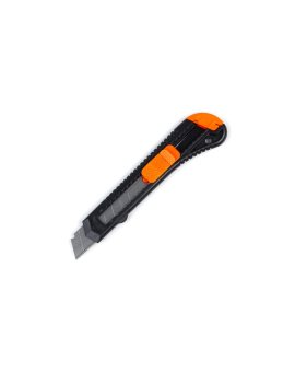 Nóż budowlany plastikowy, 18 mm z ostrzem segmentowym (23-001)