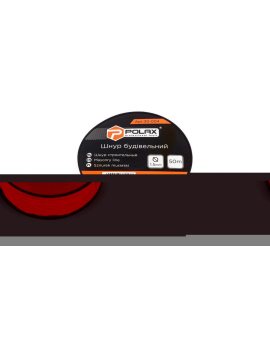 Sznur murarski Polax do prac budowlanych 1, 5 mm x 50 m, czerwony (30-004)