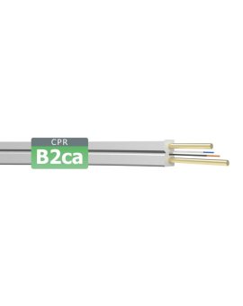 Kabel światłowodowy wewnętrzny abonencki tcFTTH-2J SM 9/125 G.657A1, FRP, B2ca LSZH, biały (2km)
