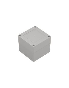 ZP90.90.75SJp-IP67 TM ABS-PC - Obudowa hermetyczna ZP90.90.75 jasny dół - bezbarwna góra z uszczelką zalewaną i tulejkami mosięż