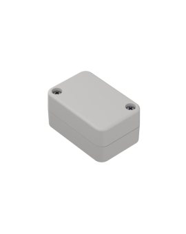 ZP60.40.30Jp TM ABS-PC - Obudowa plastikowa ZP60.40.30 jasny dół - bezbarwna góra z tulejkami mosiężnymi ABS-PC