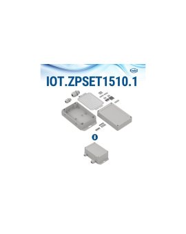 IOT.ZPSET1510.2 PC - Zestaw iot.zpset1510 do montażu płytek sbc z obudową jasnoszarą i przeźroczystym wieczkiem PC