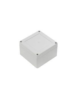 ZP105.105.60Jp TM ABS-PC - Obudowa plastikowa ZP105.105.60 jasny dół - bezbarwna góra z tulejkami mosiężnymi ABS-PC