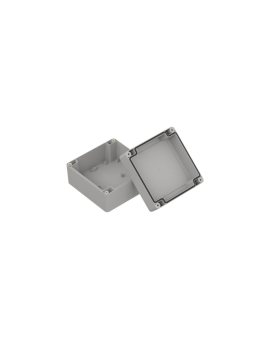 ZP120.120.75SJp-IP67 TM ABS-PC - Obudowa hermetyczna ZP120.120.75 jasny dół - bezbarwna góra z uszczelką zalewaną i tulejkami mo