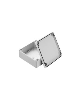 ZP150.150.60SJp-IP67 TM ABS-PC - Obudowa hermetyczna ZP150.150.60 jasny dół - bezbarwna góra z uszczelką zalewaną i tulejkami mo