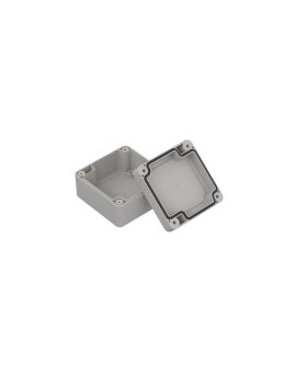 ZP75.75.45SUJp-IP67 TM ABS-PC - Obudowa hermetyczna ZP75.75.45 jasny dół z uszami - bezbarwna góra z uszczelką zalewaną i tulejk