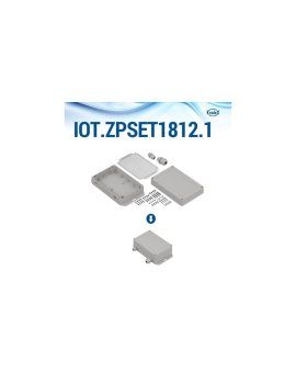 IOT.ZPSET1812.2 PC - Zestaw iot.zpset1812 do montażu płytek sbc z obudową jasnoszarą i przeźroczystym wieczkiem PC