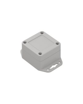 ZP60.60.40UJ TM PC - Obudowa plastikowa ZP60.60.40 jasna z uszami i z tulejkami mosiężnymi PC