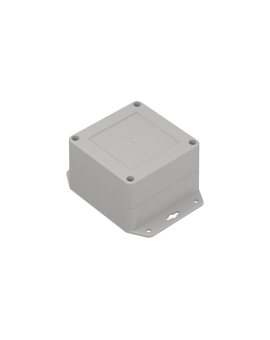 ZP90.90.60SUJp-IP67 TM ABS-PC - Obudowa hermetyczna ZP90.90.60s jasny dół z uszami - bezbarwna góra z uszczelką zalewaną i tulej