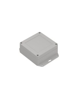 ZP105.105.45UJp TM ABS-PC - Obudowa plastikowa ZP105.105.45 jasny dół z uszami - bezbarwna góra z tulejkami mosiężnymi ABS-PC