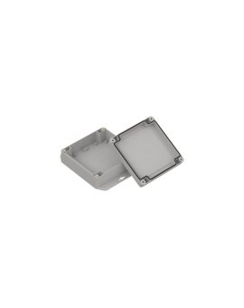 ZP120.120.45SUJp-IP67 TM ABS-PC - Obudowa hermetyczna ZP120.120.45 jasny dół z uszami - bezbarwna góra z uszczelką zalewaną i tu