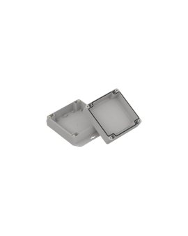 ZP120.120.60SUJ-IP67 TM ABS - Obudowa hermetyczna ZP120.120.60 jasna z uszami z uszczelką zalewaną i tulejkami mosiężnymi ABS