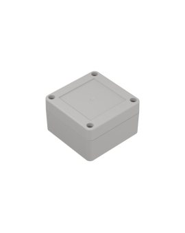 ZP75.75.45Jp TM ABS-PC - Obudowa plastikowa ZP75.75.45 jasny dół bezbarwna góra z tulejkami mosiężnymi ABS-PC
