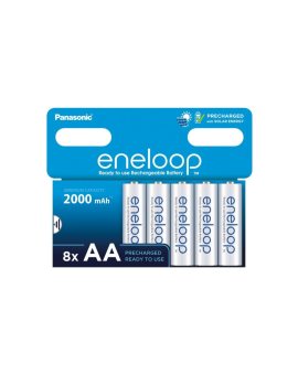 8 x akumulatorki Panasonic Eneloop R6 AA 2000mAh BK-3MCDE/8BE (blister)