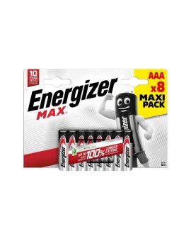Bateria alkaliczna Energizer Max LR03/AAA (blister) - 8 sztuk