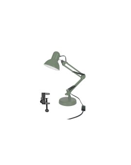 Lampka biurkowa szałwiowa PIXI Sage khaki E27 zestaw podstawa i klips EDO777724 EDO