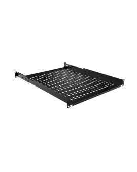 MIRSAN Półka 250mm z podporami perforowana z tyłu czarna