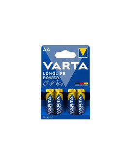 4 x baterie Varta Longlife Power LR6/AA 4906 (High Energy)