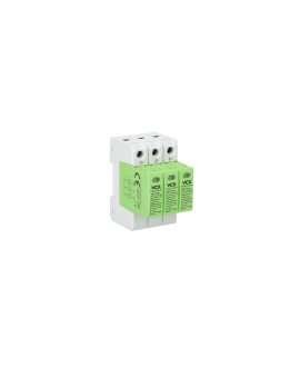 Ochronnik przepięć fotowoltaiczny DC klasy T1T2 (B+C) 3P 1200V 12, 5kA GREEN