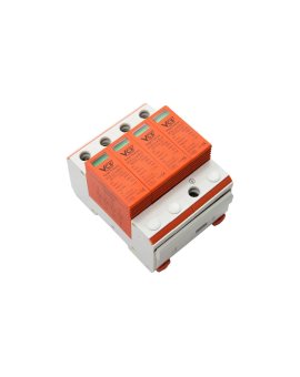 Ogranicznik przepięć 7kA AC 275V Typ T1+T2 przepięciówka 3F In=20kA, Imax=50kA Iimp=7kA ZESTAW 10szt.