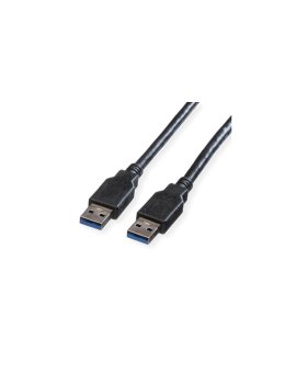 Kabel ROLINE USB 3.2 Gen 1, typ A-A, czarny, 3 m