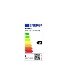 Żarówka LED E27 XLED G45 E27 7W-WW 1055lm 2700K barwa ciepła 37388