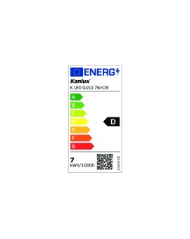 Żarówka LED K LED GU10 7W-CW 1000lm 3000K barwa zimna 36336
