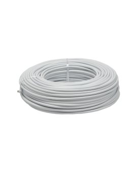 Kabel warsztatowy OWY / H05VV-F 2x0, 75mm2 biały 300/500V giętki linka Elektrokabel /100m/