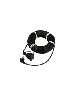 Przedłużacz ogrodowy czarny 25m (3X1,5mm) IP44, gniazdo Schuko HOROZ ELECTRIC