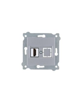 Gniazdo HDMI z wtyczką Srebrny 269/10E EXEN