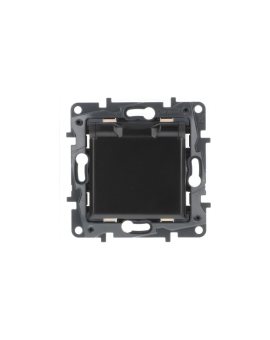 Niloe Step Gniazdo zasilające 2P+Z IP44, zaciski automatyczne, z przesłoną czarny 863536