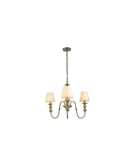 Lampa wisząca Grado złota 3 x E14 Light Prestige