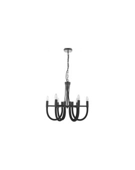 Lampa wisząca Como czarna 6xE14 Light Prestige