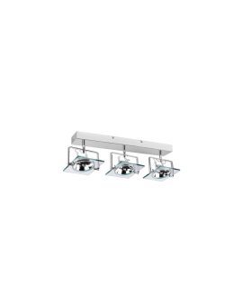 Plafon kinkiet Industrial srebrny 3xQR111 Light Prestige