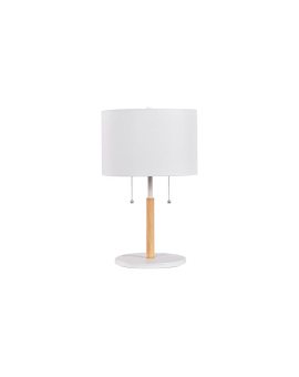 Lampa stołowa Fogo biała 2xE27 Light Prestige