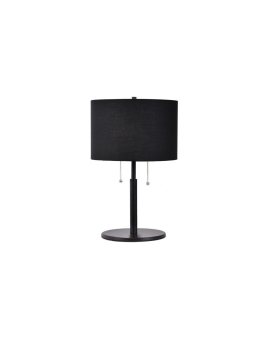 Lampa stołowa Fogo czarna 2xE27 Light Prestige