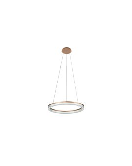 Lampa wisząca Midway Cristal Triangle złoto - transparentna LED CCT Light Prestige