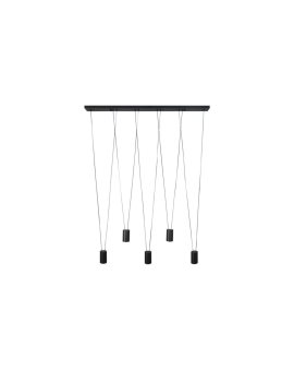 Lampa wisząca Toledo czarna 5xGU10 Light Prestige