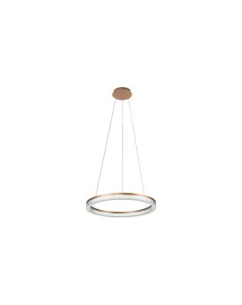 Lampa wisząca Midway Cristal Triangle złoto - transparentna LED CCT Light Prestige