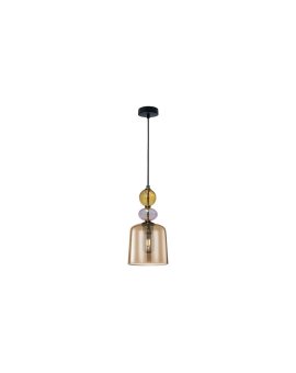 Lampa wisząca Tropea bursztynowa 1xE27 Light Prestige