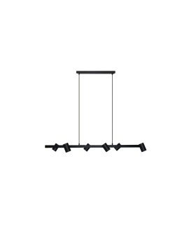 Lampa wisząca Snow 6 czarna 6xGU10 Light Prestige